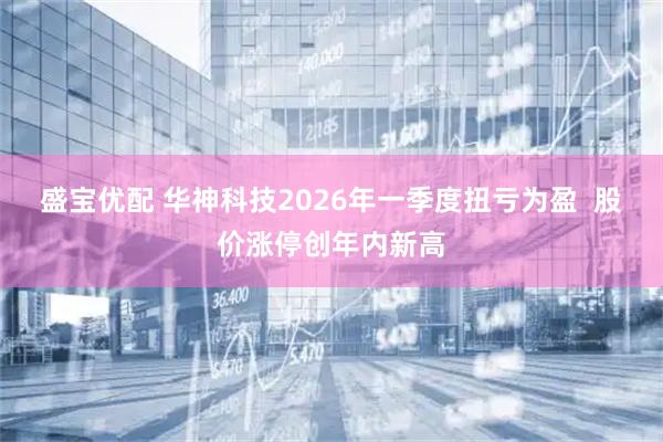 盛宝优配 华神科技2026年一季度扭亏为盈  股价涨停创年内新高